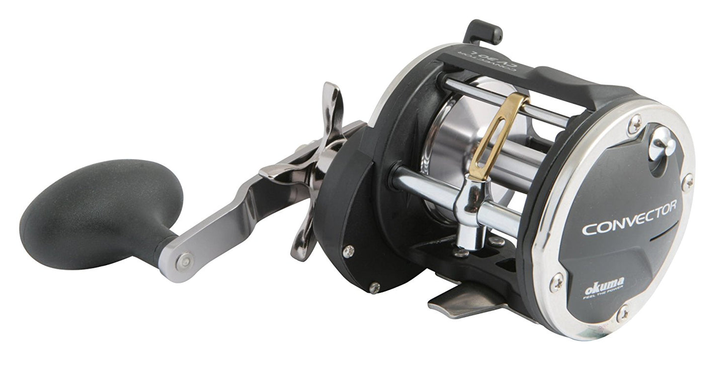 Carrete Okuma Convector CV 55L de Trolling, Potente, Duradero, Mano Derecha