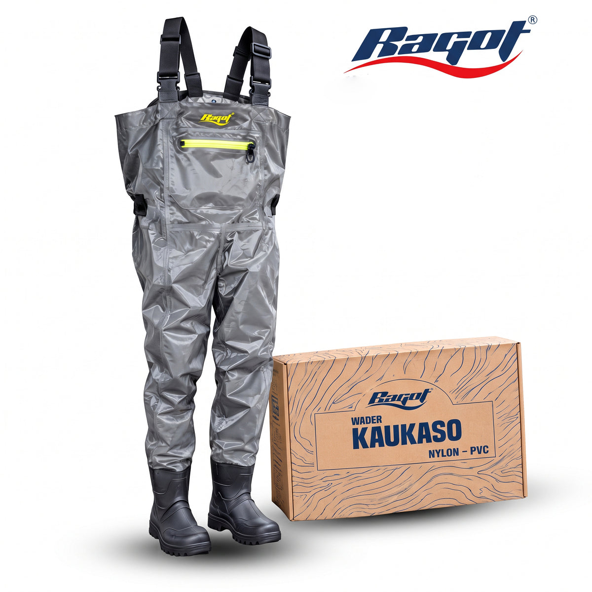 Wader Kaukaso PVC Ragot: Resistencia y Protección Total para Pesca y Aventura