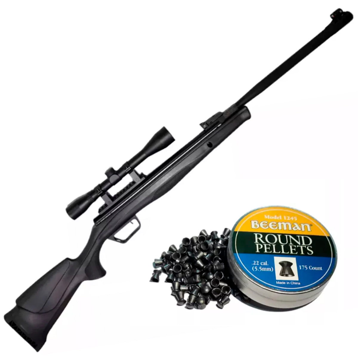 Rifle Nitro Psitón Beeman Model 10619gp 5.5mm+ Mira 4x32+poston