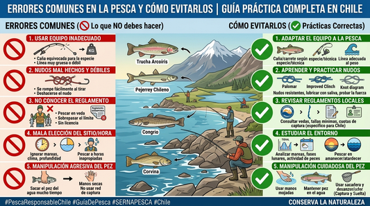 ERRORES COMUNES EN LA PESCA Y CÓMO EVITARLOS (GUÍA PRÁCTICA COMPLETA EN CHILE)