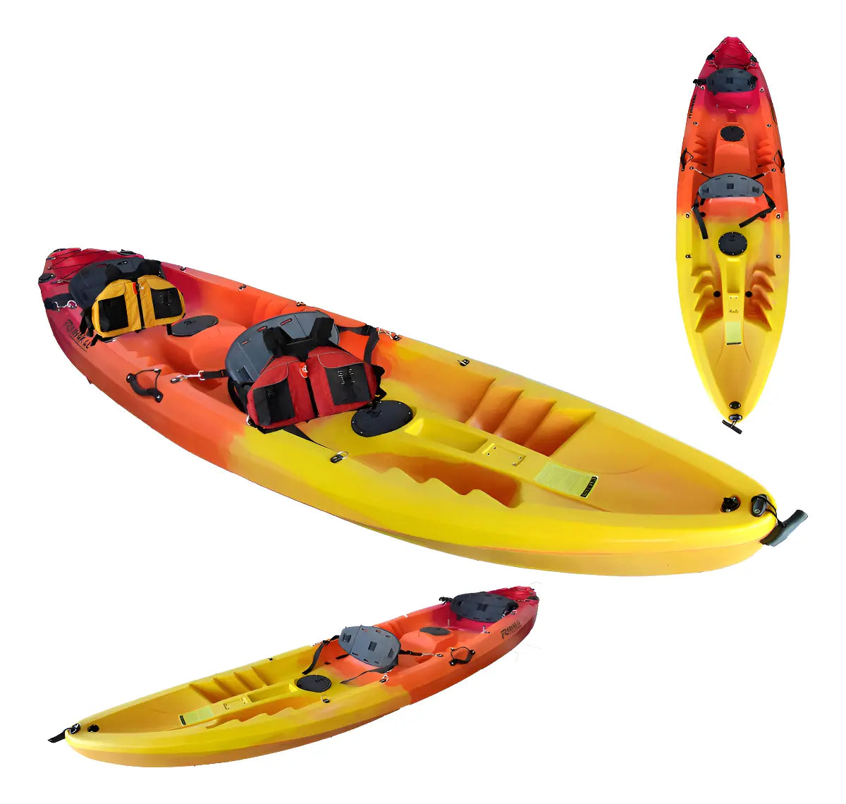 Kayak Modelo Pucón + Remo + 2 Salvavidas