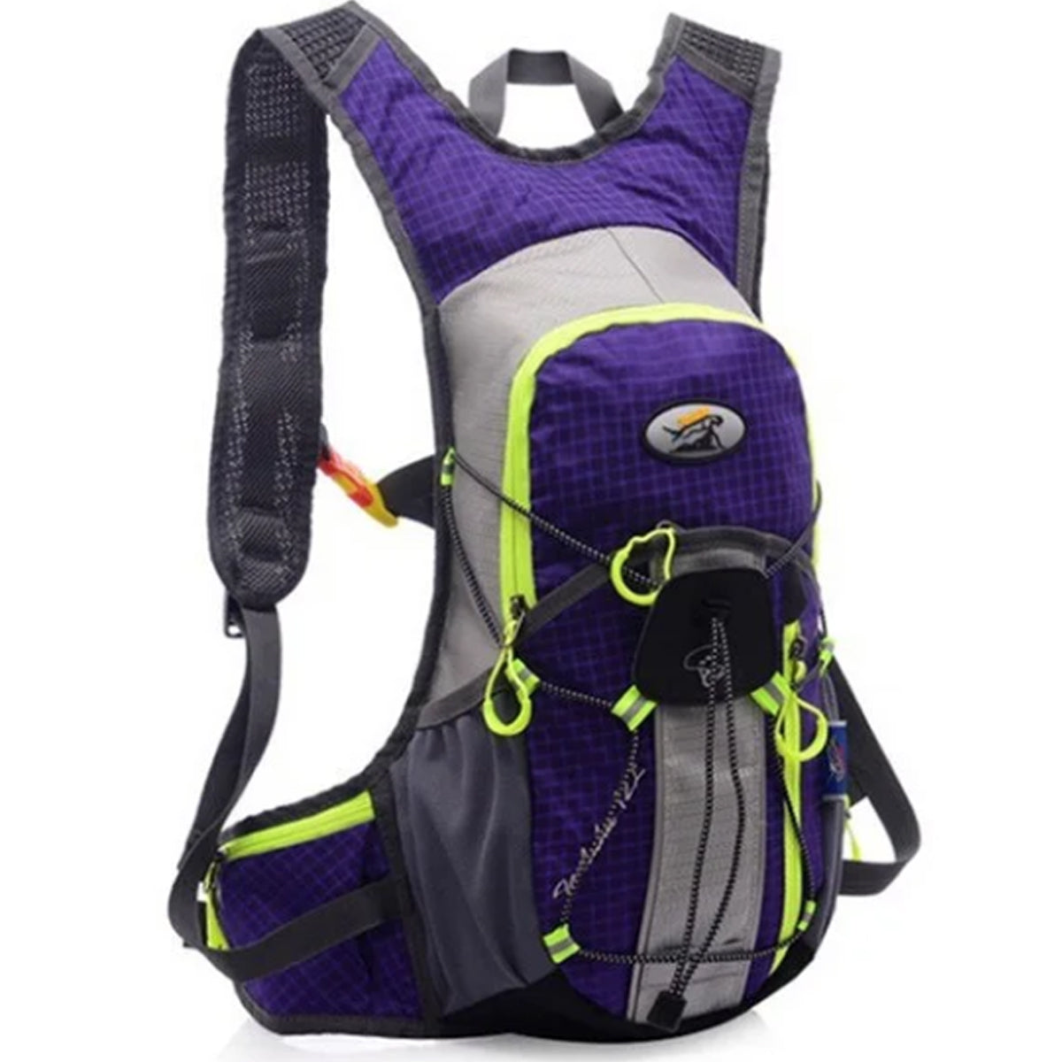 MOCHILA DEPORTIVA TIPO CAMELBACK DE 12 LITROS CON FRANJA REFLECTIVA