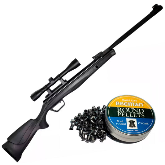 Rifle Nitro Psitón Beeman Model 10619gp 5.5mm+ Mira 4x32+poston