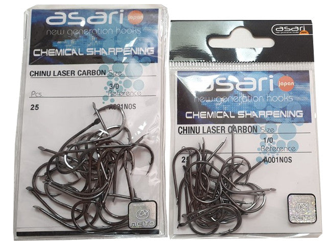 Asari Chinu Laser Carbon Anzuelo Pico Loro